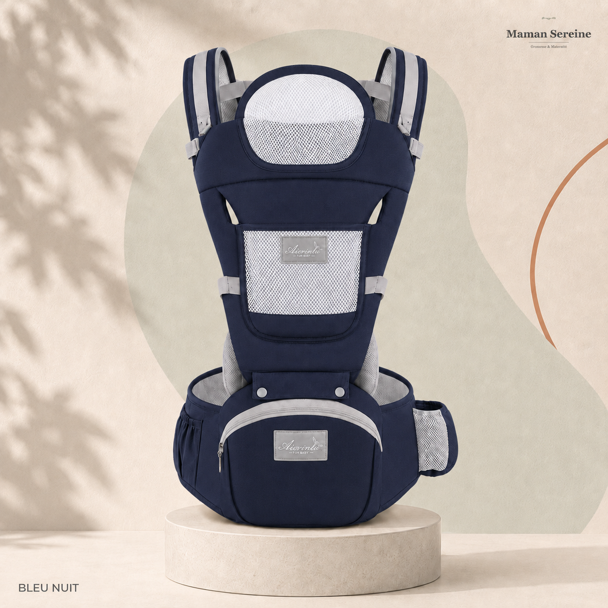 Porte-bébé Maman Sereine coloris Bleu Nuit