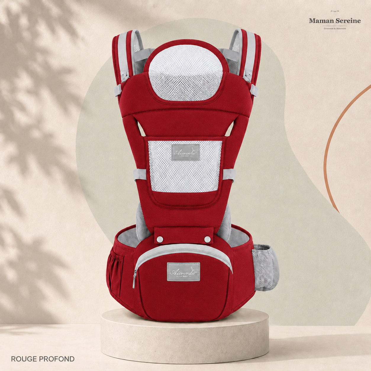 Porte-bébé Maman Sereine coloris Rouge Profond